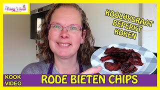 Rode bieten chips  Kookvideo  Koolhydraatbeperkt koken [upl. by Juliann334]