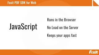 Foxit PDF SDK for Web [upl. by Yatnoed987]