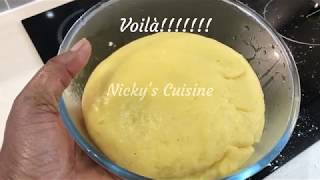 How to Make FufuComment Préparer le FufuFufu ya Masango na Manioc [upl. by Aniat]