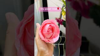 Diy beautiful tissue paper rose🌹Easy paper craft ideas🌸shorts rose diy art craft satisfying [upl. by Nollat]