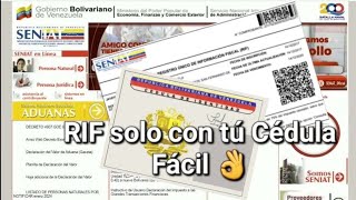 Cómo recuperar y actualizar RIF solo con la cédula [upl. by Eillo]