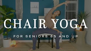 Chair Yoga for restricted mobility amp Seniors 65 and up  20 Minutes [upl. by Hershell]