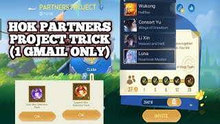 HOW TO CREATE 20 ACCOUNTS USING 1 GMAIL ONLY IN PARTNERS PROJECT  HONOR OF KINGS [upl. by Anirt]