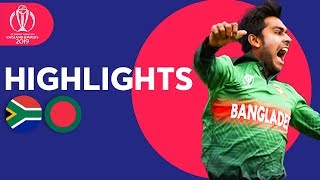 Tigers Win In Thriller  South Africa vs Bangladesh  Match Highlights  ICC Cricket World Cup 2019 [upl. by Seigel]