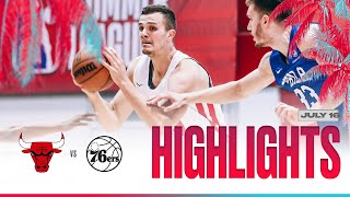 HIGHLIGHTS Marko Simonovic amp Chicago roll past Sixers in Summer League Finale  Chicago Bulls [upl. by Thomasin972]