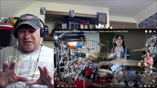 Reaction  Kalonica Nicx and Wham  Careless Whisper  A New Drum Track Adds To Wham Song [upl. by Eelyk]