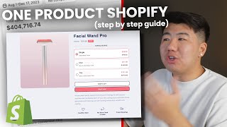 How to design a one product shopify store in 2024 step by step  130k revenue in 30 days [upl. by Raknahs]