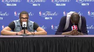 Kevin Durant and Russell Westbrook PostGame Press Conference Interview  Game 5 NBA Finals [upl. by Worthy]