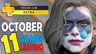 PS Plus Extra amp Premium Games October 2024  11 Games Are Leaving  Platinum Difficulty amp Time [upl. by Cathey284]