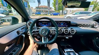 New Mercedes AClass Facelift AMG A 45 S 2023 Test Drive POV [upl. by Nautna]