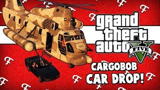 GTA 5 Boom Box  Were Partyn Vegasjames007 Cargobob Car Drop On Random Online  Comedy Gaming [upl. by Eylloh491]