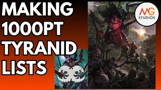 1000pt Tyranid Lists for EACH Detachment  Warhammer 40k 10th Ed [upl. by Hopper]