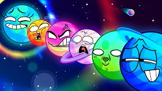 Tickle Tickle Zombie Planets🪐🌞🌏Funny English for Kids animation baby kids [upl. by Aihsetal]