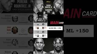 UFC 307 Bet Breakdown 55 last PPVmma betting bet parlay pereira rountree pena pennington [upl. by Lechar]