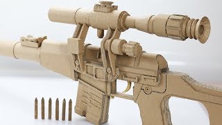 Amazing Detailed  How To Make Cardboard Gun [upl. by Kcirdehs774]