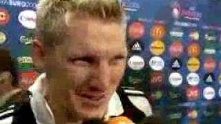 Spain celebrating Euro Cup 2008 behind Schweinsteiger [upl. by Nedearb]