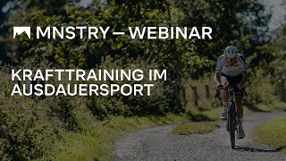 MNSTRY Webinar Krafttraining im Ausdauersport [upl. by Avle]