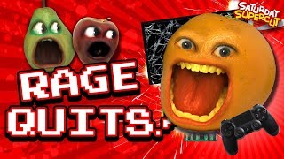 ALL The Annoying Orange RAGEQUITS Video Games [upl. by Eednim]