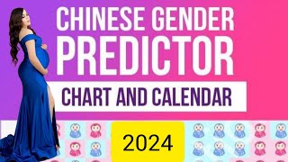 Chinese Calendar 2024 For Gender Prediction l How to predict a babys Gender from Chinese Calendar [upl. by Aikit]