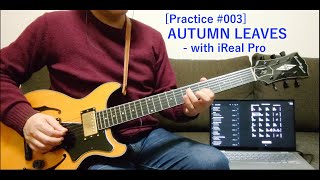 Practice003 AUTUMN LEAVES  with iReal Pro [upl. by Niarbo]