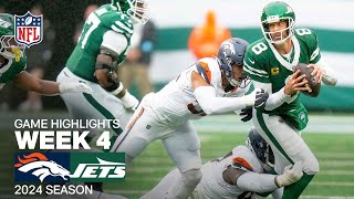 Denver Broncos vs New York Jets  2024 Week 4 Game Highlights [upl. by Prestige]