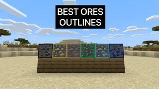 BEST TEXTURE PACK OUTLINES ORES NEW [upl. by Cumings]