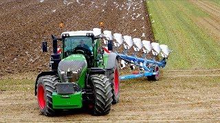 Fendt 1050 vario  8 furrow Lemken Diamant 11 OnLand Plowing  KMWP  Pflügen [upl. by Mundford]