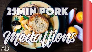 Effortless Midweek Pork Medallions amp Apricot Cassoulet Recipe  Sorted Food [upl. by Arelus]