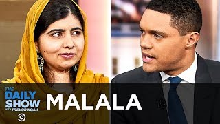 Malala Yousafzai  Helping Refugee Girls with “We Are Displaced” amp Malala Fund  The Daily Show [upl. by Sprung]