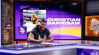 Christian Darrisaw Signs Contract Extension with Minnesota Vikings [upl. by Nelyak]