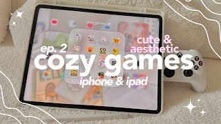 cozy games for mobile 🍓☁️  11 cute amp aesthetic mobile games for iphone amp ipad [upl. by Arekat682]