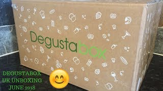 Degustabox UK Unboxing June 2018 [upl. by Corvin647]