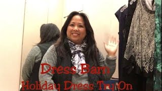 PlusSize Dressbarn Holiday Dress Try On  in the dressing room [upl. by Maltzman909]