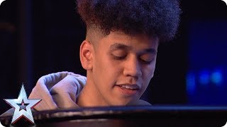 TOTES EMOSH Shaquille Rayes performs moving original song  Auditions  BGT 2018 [upl. by Daphene]