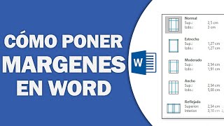 Cómo Poner MARGENES en WORD 2024 Configurar Margen [upl. by Neroled]