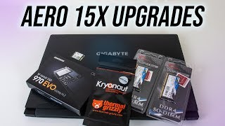 Upgrading the Gigabyte Aero 15x Laptop [upl. by Dotty]