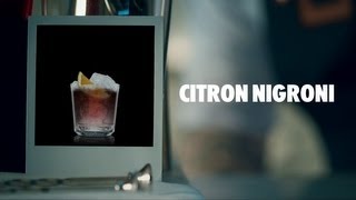 CITRON NIGRONI DRINK RECIPE  HOW TO MIX [upl. by Leaj651]