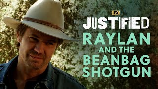 Raylan and the Beanbag Shotgun  Scene  Justified  FX [upl. by Tingley101]