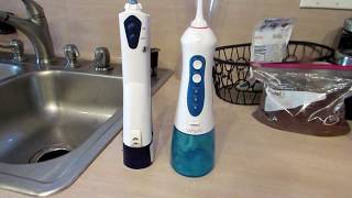 VAVA cordless Water Flosser vs cordless Waterpik [upl. by Gnem]