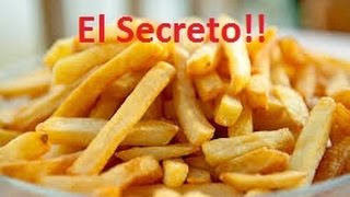 Papas fritas crujientes tipo McDonalds El secreto Facil muy crocantes [upl. by Nerfe461]