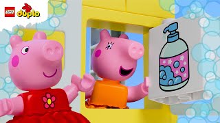 Tidying Song with Peppa Pig 🫧🧹🧼  Nursery Rhymes amp Kids Songs  LEGO® DUPLO  LEGO® Little Ones [upl. by Aelrac684]