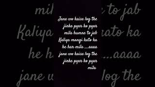 Jane wo kaise log the jinke pyar ko pyar mila  original audio [upl. by Serdna]