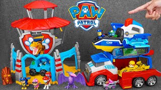 Paw Patrol toys unboxing ASMR  PAW Patrol Dino Rescue HQ  Chase Rubble Marshall [upl. by Faxan]