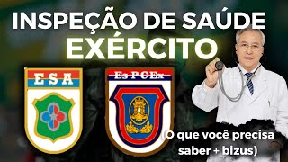 INSPEÇÃO DE SAÚDE EXÉRCITO COMO SE PREPARAR [upl. by Atterual353]