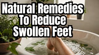 Natural Remedies To Reduce Swollen Feet And Ankles Fast [upl. by Ewall]