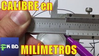 Tutorial de Medición con CALIBRE VERNIER en MILÍMETROS  Herramientas de Medición [upl. by Elladine]