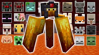 WILDFIRE VS ALL MOBS OUTVOTED MOD  MINECRAFT [upl. by Buerger]