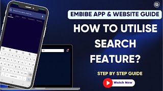 How to Use the Search Feature on the Embibe App [upl. by Ecylla892]