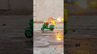 CNG Auto Rickshaw And Diwali Crackers Testing Video shorts [upl. by Dale]