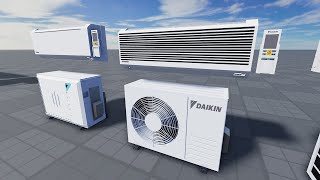 Air Conditioners Daikin Testing  Best AC Roblox [upl. by Oribella]